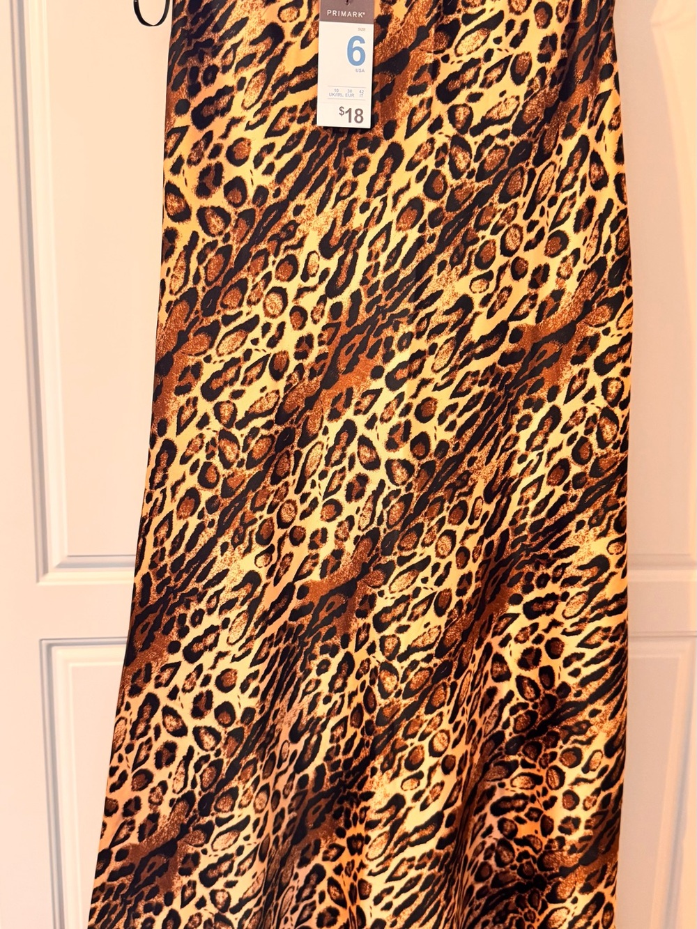 Primark Leopard-Print Maxi Skirt in Brown and Black